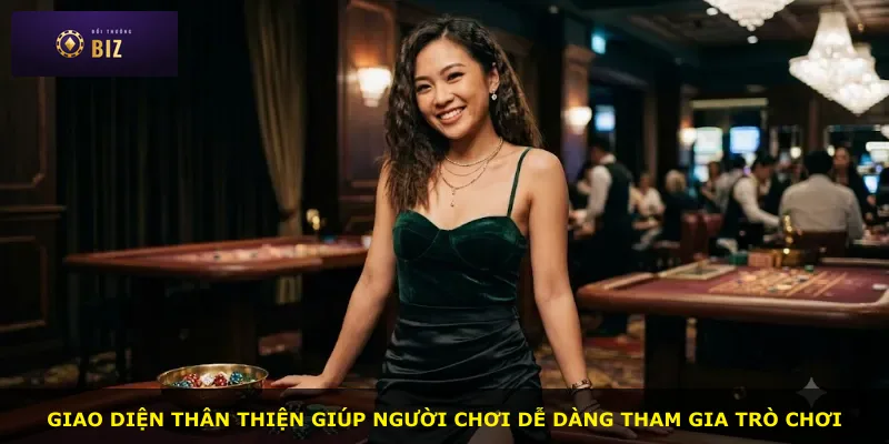 Giao diện thân thiện giúp người chơi dễ dàng tham gia trò chơi