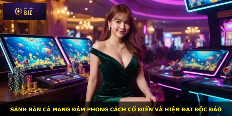 Sảnh bắn cá mang đậm phong cách cổ điển và hiện đại độc đáo